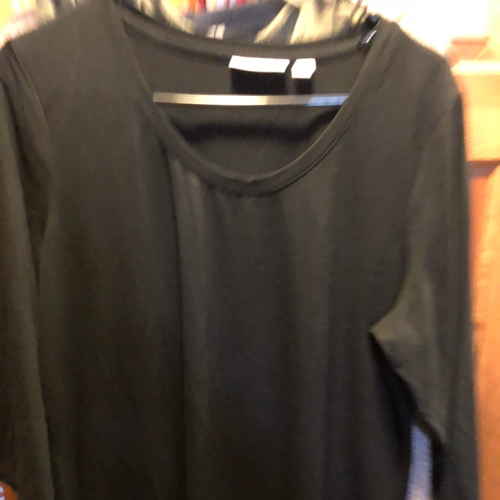 Brand New Black Tunic liquid Knit 3/4 sleeve